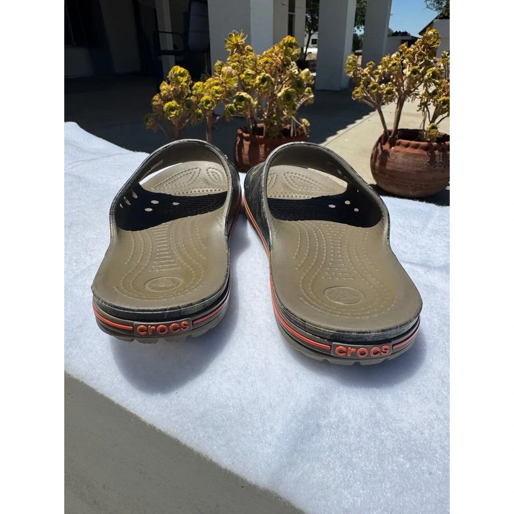 Crocs Crocband III Slide RealTree Edge Camo Orange Mens 5 Womens 7 Sandals - Picture 4 of 4